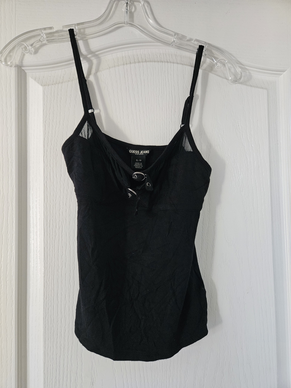 Guess Black Eyelet Detail Camisole - Picture 2 of 4
